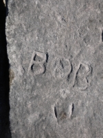 Autograph rock detail: JI, Bob, K, G.T., C, Ray, Babe, W, K, Shorty, Pegleg, Bart, Ray, others. Chicago lakefront stone carvings, south of La Rabida Hospital. 2025 Autograph rock detail: JI, Bob, K, G.T., C, Ray, Babe, W, K, Shorty, Pegleg, Bart, Ray, others. Chicago lakefront stone carvings, south of La Rabida Hospital. 2025