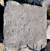 Autograph rock: JI, Bob, K, G.T., C, Ray, Babe, W, K, Shorty, Pegleg, Bart, Ray, others. Chicago lakefront stone carvings, south of La Rabida Hospital. 2025 Autograph rock: JI, Bob, K, G.T., C, Ray, Babe, W, K, Shorty, Pegleg, Bart, Ray, others. Chicago lakefront stone carvings, south of La Rabida Hospital. 2025