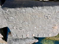 Autograph Rock: Tom, the Swede, Richard Vine, HE, EZO, M-7, others. Chicago lakefront stone carvings, south of La Rabida Hospital. 2023 Autograph Rock: Tom, the Swede, Richard Vine, HE, EZO, M-7, others. Chicago lakefront stone carvings, south of La Rabida Hospital. 2023