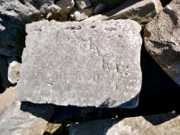 Marv., one other. Chicago Lakefront stone carvings, south of La Rabida Hospital. 2025 Marv., one other. Chicago Lakefront stone carvings, south of La Rabida Hospital. 2025