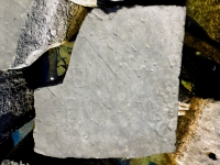 Denny Gennaro. Chicago lakefront stone carvings, Rainbow Beach jetty. 2022 Denny Gennaro. Chicago lakefront stone carvings, Rainbow Beach jetty. 2022