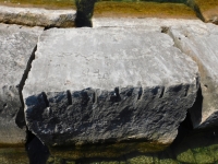 JED, GK, J.K., BAC, EK, Jan - Maggie. Chicago lakefront stone carvings, Rainbow Beach jetty. 2022