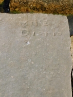 Mike Diorio, LP + EH., J. Chicago lakefront stone carvings, Rainbow Beach jetty. 2022 Mike Diorio, LP + EH., J. Chicago lakefront stone carvings, Rainbow Beach jetty. 2022