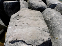 Jeff. Chicago lakefront stone carvings, Rainbow Beach jetty. 2022