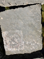 Margaret-C and Greg evs I hope. Chicago lakefront stone carvings, Rainbow Beach jetty. 2022