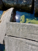 JP. Chicago lakefront stone carvings, Rainbow Beach jetty. 2022