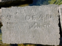 Jim + Sue 7-19-62, Dean + Marilyn. Chicago lakefront stone carvings, Rainbow Beach jetty. 2022