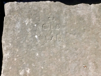 92 CLD + WD. Chicago lakefront stone carvings, Rainbow Beach jetty. 2022