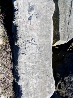 JP, Tot. Chicago lakefront stone carvings, Rainbow Beach. 2019