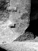 DA. Chicago lakefront stone carvings, Rainbow Beach. 2019