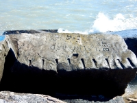 Slinkard, Tony & Jo, 55 Lubb. Chicago lakefront stone carvings, Rainbow Beach. 2019