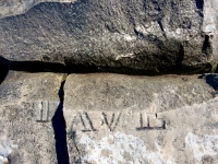 Dave. Chicago lakefront stone carvings, Rainbow Beach. 2019