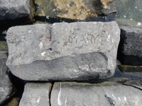 Mary. Chicago lakefront stone carvings, Rainbow Beach. 2019