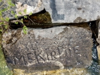 McKirdie. Chicago lakefront stone carvings, Rainbow Beach North. 2019