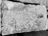 Chuck + Barb, Fran-. Chicago lakefront stone carvings, Rainbow Beach North. 2019