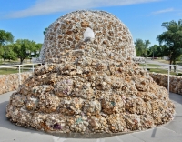 Atop the Trinity Grotto, Father Paul Dobberstein's Grotto of the Redemption, West Bend, Iowa, 1912-1954