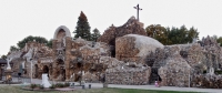South facade, Father Paul Dobberstein's Grotto of the Redemption, West Bend, Iowa, 1912-1954