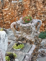 From atop the Trinity Grotto, Father Paul Dobberstein's Grotto of the Redemption, West Bend, Iowa, 1912-1954