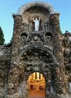 South facade, Father Paul Dobberstein's Grotto of the Redemption, West Bend, Iowa, 1912-1954