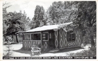 Cottage #3 Hans Christensen's Resort Lake Buckatabon, Conover, Wisconsin, postcard