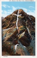 Color view of Mount of the Holy Cross, Colorado, postcard