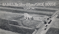 Haines The Shoe Wizard Shoe House, York, Pennsylvania, postcard