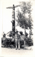 Totem pole postcard