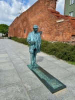 Jan Zachwatowicz, as it says, architect of the rebuilt Warsaw following WWII