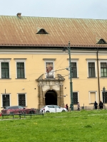 Needless to say, they love JP II in Krakow. This is the window from which the pope would greet the crowds when he visited.