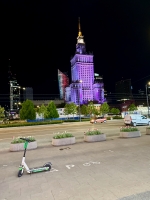 The Stalin era's monumental Palace of Culture and Science, which dominates central Warsaw