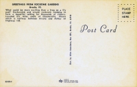 Rockome Gardens postcard-verso