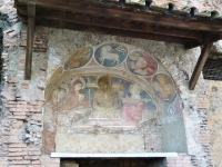 Early Second Century building with a later fresco
