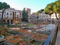 The Largo di Torre Argentina, an interesting excavation on multiple levels: Republic-era temples, the site of Julius Caesar's assassination and a current sanctuary for cats
