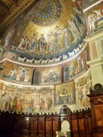 13th Century mosaics, Santa Maria in Trastevere, Rome