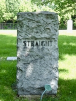Rosehill: George W. Straight, 1850-1911 gravestone Rosehill: George W. Straight, 1850-1911 gravestone