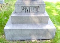 Rosehill: George B. Swift, 1845-1912 and Lucy L. Brown (1848-1937) gravestone Rosehill: George B. Swift, 1845-1912 and Lucy L. Brown (1848-1937) gravestone