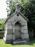Rosehill mausoleum: Geo. W Noble, 1886