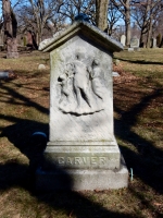 Rosehill gravestone: The three Carver children: Mary Evangeline Carver (1856-1864),  Benjamin Franklin Carver Jr. (1853-1864) and Mamie Louis Carver (1858)