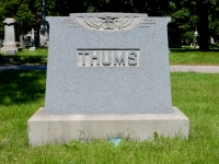 Rosehill grave marker: Joseph (1876-1952) and Lena (1877-1952) Thums