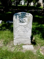 Rosehill tombstone: Clasped hands