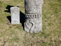 Rosehill tombstone: Charles Edward Scouten (1855-1899), a Mason and a firefighter