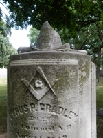 Rosehill tombstone: Cyrus P. Bradley (1819-1865)