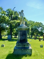 Rosehill tombstone: William Francis (1827-1885) and Virginia T. (1827-1891) Milligan