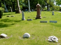 Rosehill gravestone: A blob of rocks