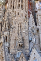 Front facade detail, Antoni Gaudí's Sagrada Família, Barcelona