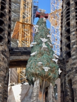 Towers under construction, Antoni Gaudí's Sagrada Família, Barcelona