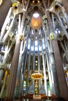 Interior, Antoni Gaudí's Sagrada Família, Barcelona