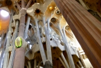 Columns and ceiling, Antoni Gaudí's Sagrada Família, Barcelona