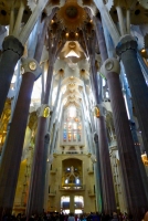 Interior, Antoni Gaudí's Sagrada Família, Barcelona