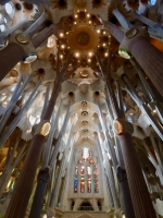 Columns and ceiling, Antoni Gaudí's Sagrada Família, Barcelona